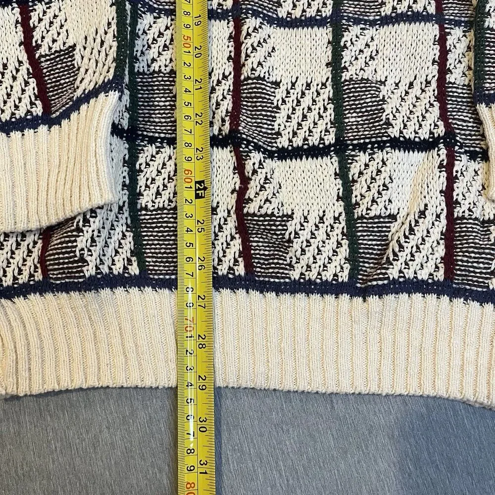 Vintage Mervyns Cambridge Classics Men Sweater Size Large Long Sleeve Cotton USA - Picture 5 of 11